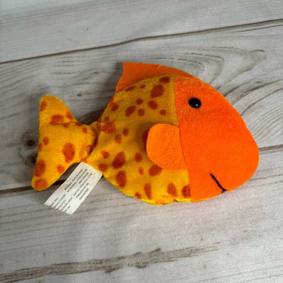 Greenbrier Orange Spotted Fish Plush Felt Fin  - 8.5" Long - Picture 2 of 3